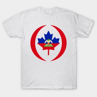 Canadian Haitian Multinational Patriot Flag Series T-Shirt